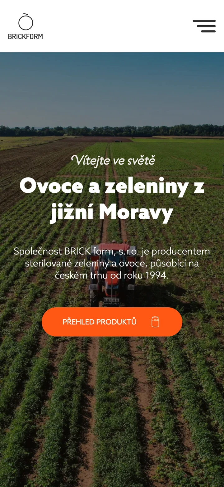 BRICK form, s.r.o. – mobilní zobrazení