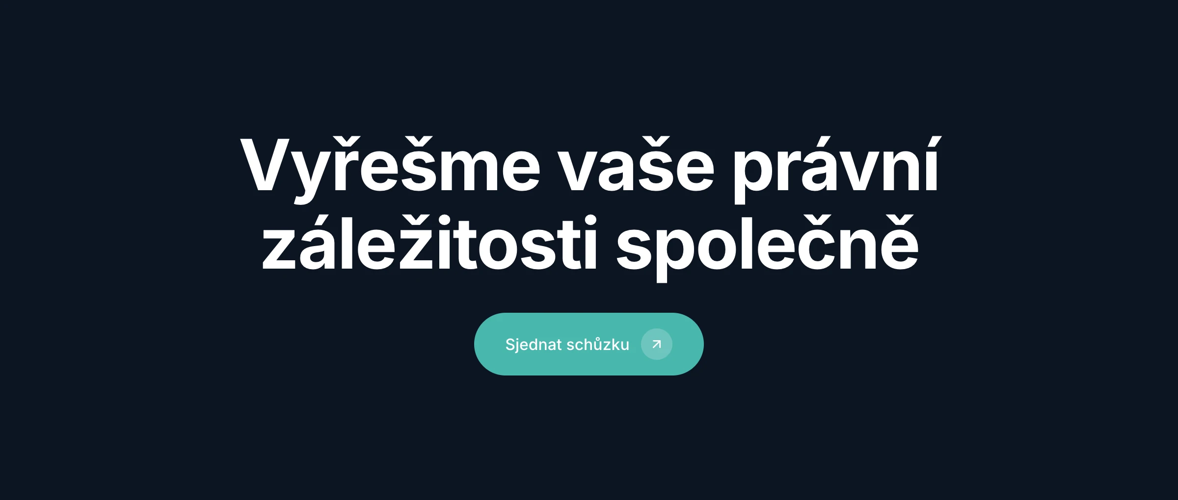 Tmavý pruh s výzvou ke sjednání schůzky