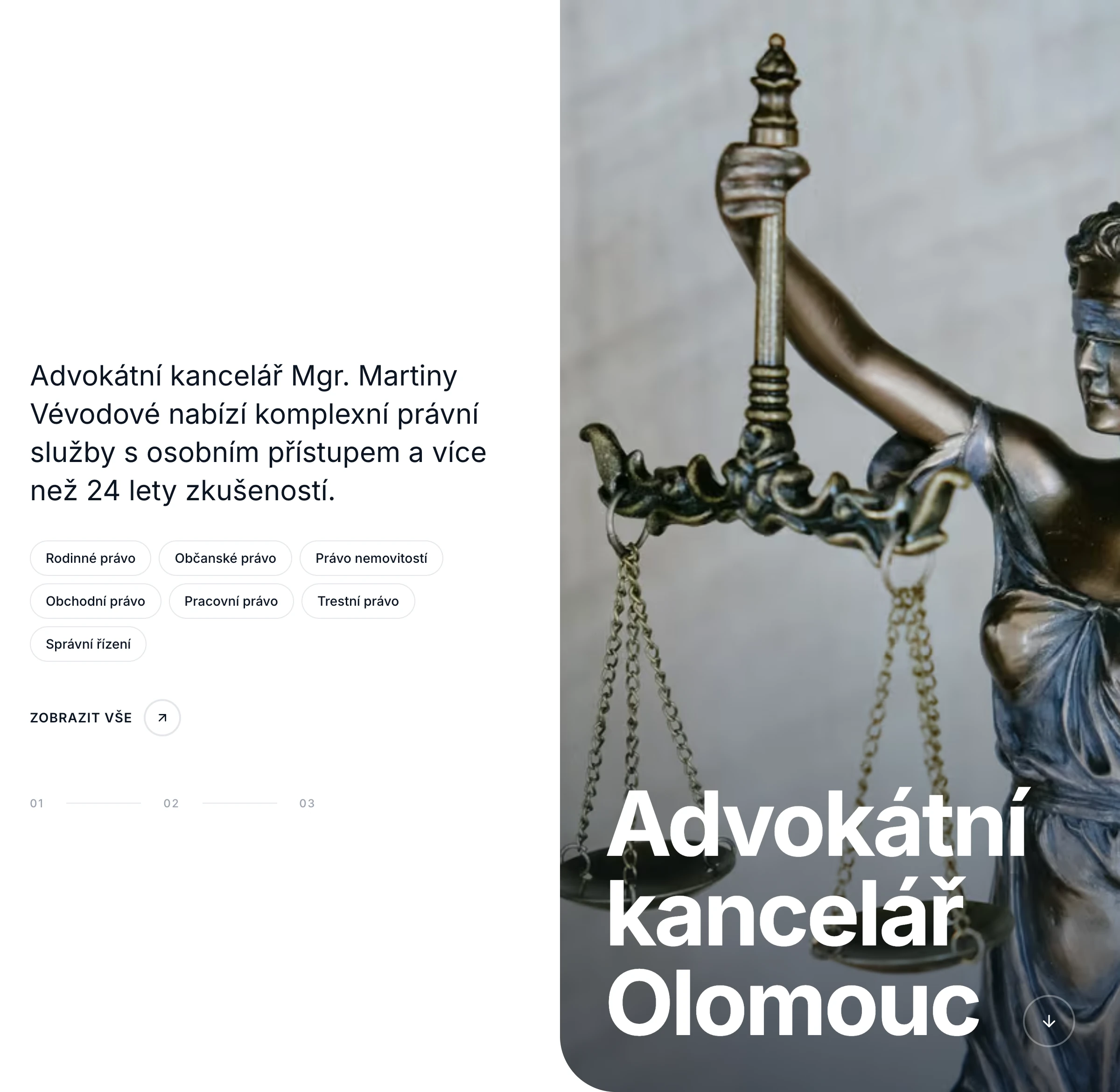Advokátní kancelář Vévodová – Přehled oblastí práva
